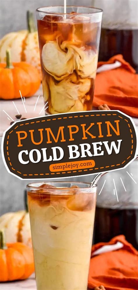 Pumpkin Cold Brew | Cold coffee recipes, Cold brew recipe, Cold brew ...