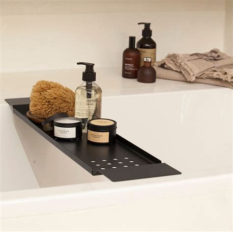 Black Modern Bathtub Tray Elegant Bathtube Caddy Trays - Etsy