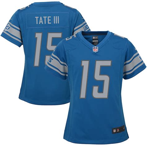 Girls Youth Nike Golden Tate Blue Detroit Lions Game Jersey