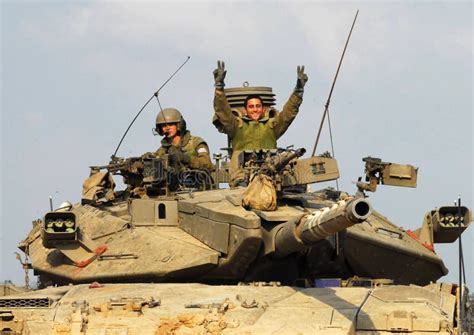 Israeli IDF Tank - Merkava editorial photography. Image of attack ...