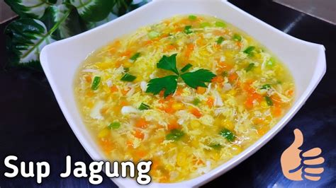 Resep sup jagung | resep sup ayam jagung | sup telur jagung - YouTube