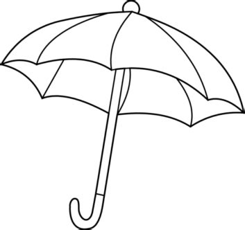 clipart black and white umbrella - Clipground