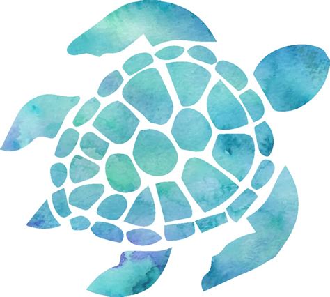 "Sea Turtle Watercolor Blue" Stickers by livpaigedesigns | Redbubble