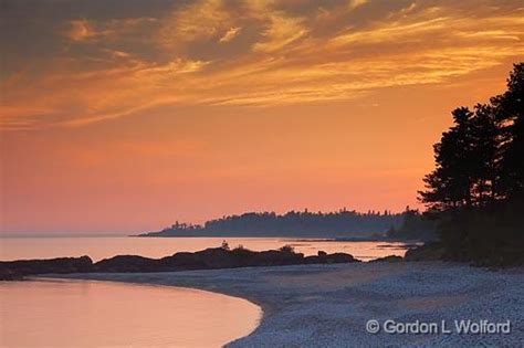 GORDON WOLFORD PHOTOGRAPHY/Ontario/Northern Ontario/Lake Superior At Sunset_01241