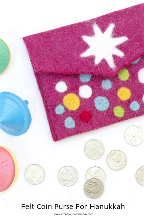 DIY Hanukkah Felt Coin Purses - creative jewish mom