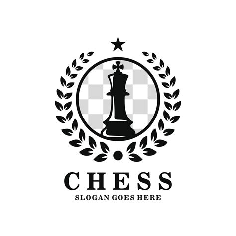 King chess logo design vector illustration 23959793 Vector Art at Vecteezy