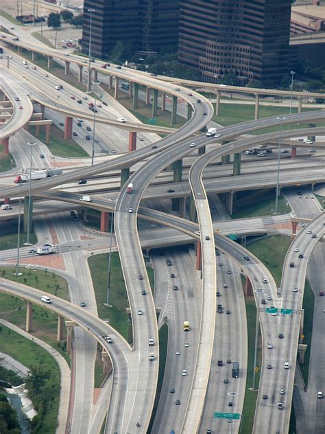 High Five Interchange, Dallas, Texas [2000x2667] : InfrastructurePorn