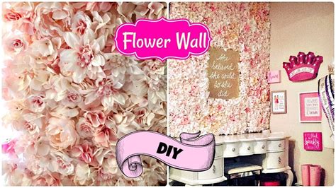 🌸 How to make a Flower Wall on a budget 🌺 2018 Flower Tile DIY - YouTube