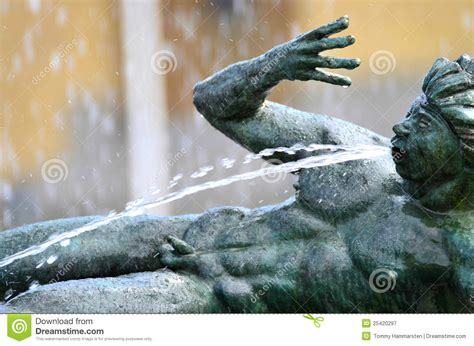 Water spouting statue stock image. Image of spray, outdoors - 25420297