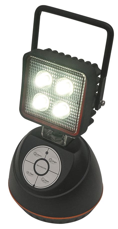 12W LED PORTABLE RECHARGEABLE WORK LIGHT WITH MAGNETIC BASE - Silvan