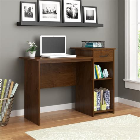 Mainstays Student Desk with Easy-glide Drawer, Northfield Alder Finish - Walmart.com