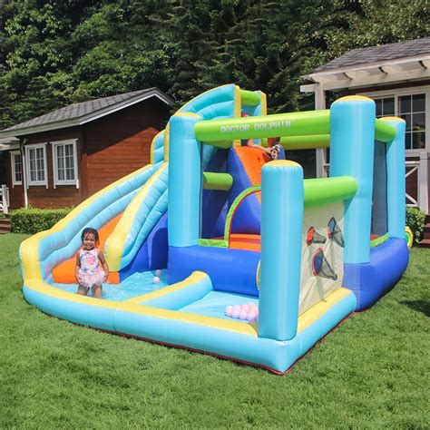 Inflatable Water Play Fun: Inflatable Water Slide Castle Combo With ...