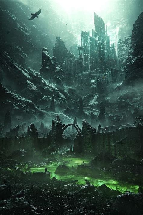 Hel (The Underworld) | Fantezi şehir, Karanlık fantezi, Dark fantasy art