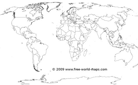 Blank Key Word Outline Printable Blank Map Of World Outline Transparent ...