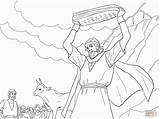 Moses Golden Calf Coloring Page Sketch sketch template