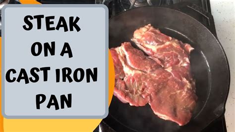 How To Sear Steak On Cast Iron Pan - YouTube