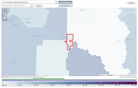 Ravenden, Arkansas (AR) income map, earnings map, and wages data