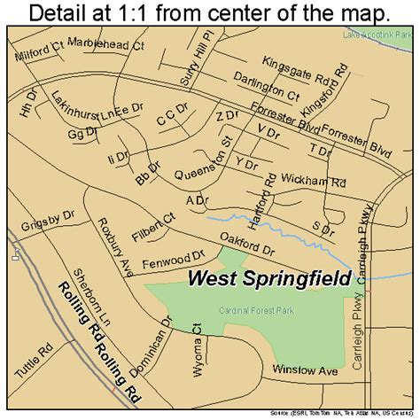 West Springfield Virginia Street Map 5184976