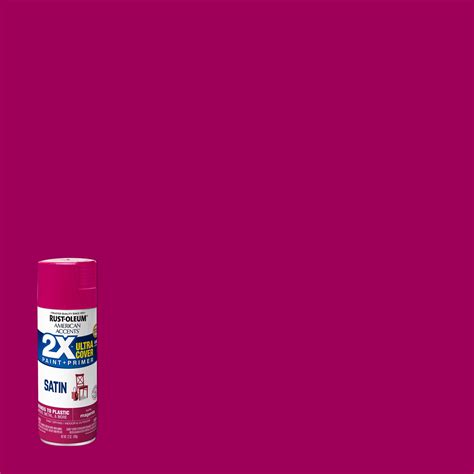 Magenta, Rust-Oleum American Accents 2X Ultra Cover Satin Spray Paint ...