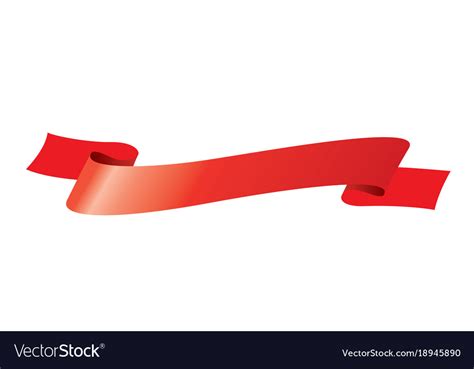 Red ribbon Royalty Free Vector Image - VectorStock