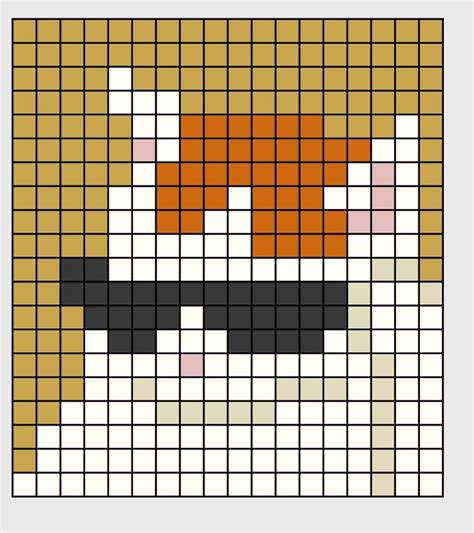 Pattern alpha cat cool | Pixel art pattern, Pixel art, Pixel art grid