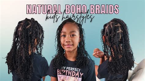 NEW TREND: Natural Boho/Goddess Braids for KIDS |Hairstyles for Kids |PONPONS - YouTube