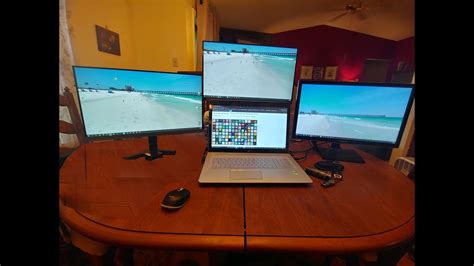 Multiple Monitor Setup with a HP Envy Notebook - YouTube