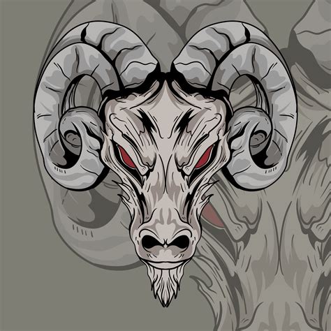 Goat Head Skull Tattoo