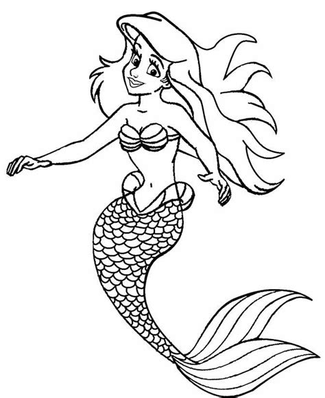 Hard Coloring Pages Of Ariel The Mermaid Coloring Pages