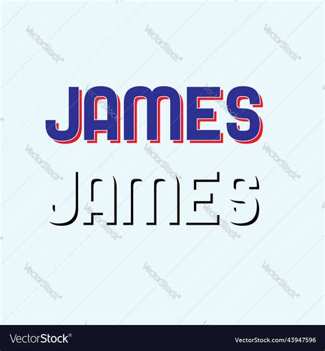 James name logo design Royalty Free Vector Image