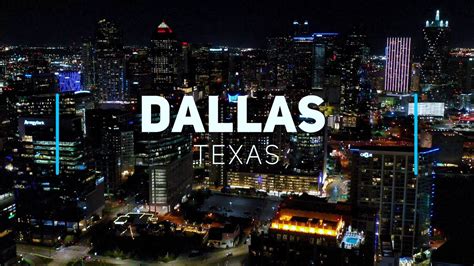 Dallas by night, Texas | 4K drone footage - YouTube