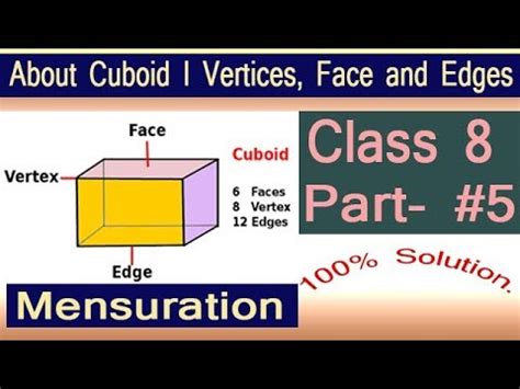 About Cuboid I Vertices, Face and Edges I 3D shapes I CBSE maths I by ...