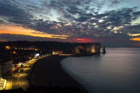 etretat sunset - null | Sunset, Outdoor, Celestial