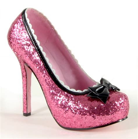 Sexy Pink Glitter 5" High Heel Princess Costume Shoes | eBay