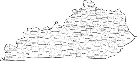 Kentucky Maps & Facts | County map, Kentucky, Map