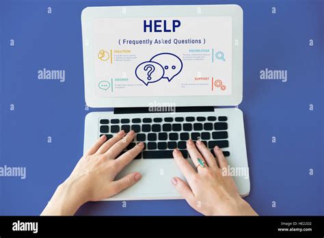 FAQs Customer Service Icon Concept Stock Photo - Alamy