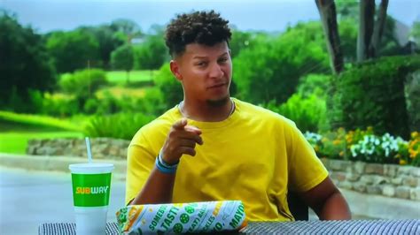 Subway restaurant NEWEST TV commercial with QB Patrick Mahomes🏈 - YouTube