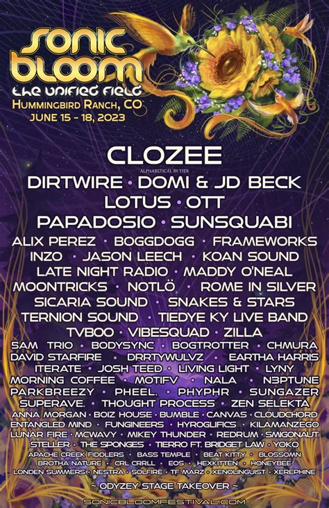 Sonic Bloom announces 2023 lineup – Electronic Midwest