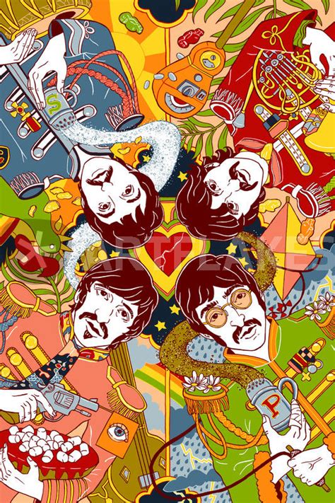 "Sgt. Pepper's Lonely Hearts Club Band" Grafik/Illustration als Poster ...