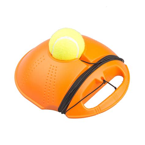 Singles Tennis Ball Training Practice Balls Back Base Trainer Self-study Tools Orange | eBay