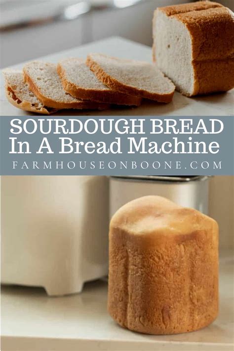 Bread Machine Sourdough Bread Recipe - Farmhouse on Boone