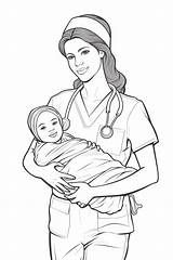 Krankenschwester Ausmalbilder 100% Kostenlos Zum Ausdrucken  sketch template