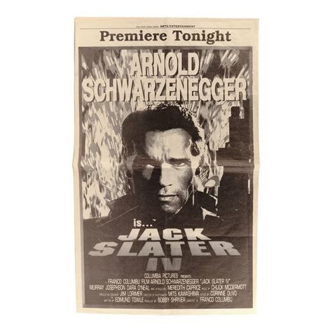 Lot # 463: LAST ACTION HERO (1993) - "Jack Slater IV" New York Times ...