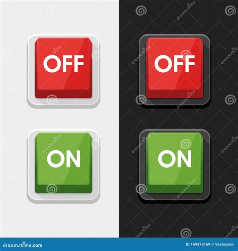 On - Off Switch Power Button Symbol Icon Vector Design Illustration ...