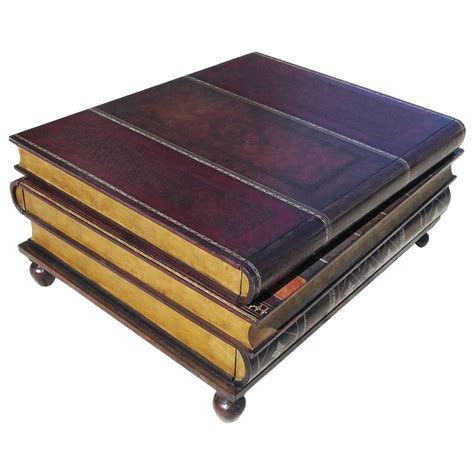 Leather Stacked Books Coffee Table by Maitland-Smith at 1stdibs