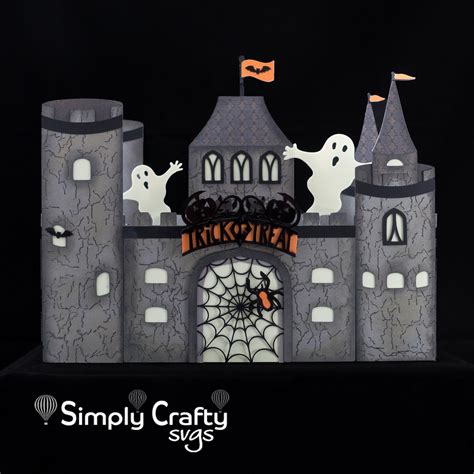 Crafting Quine: Haunted Halloween Castle using Crafty SVGs Dragon ...