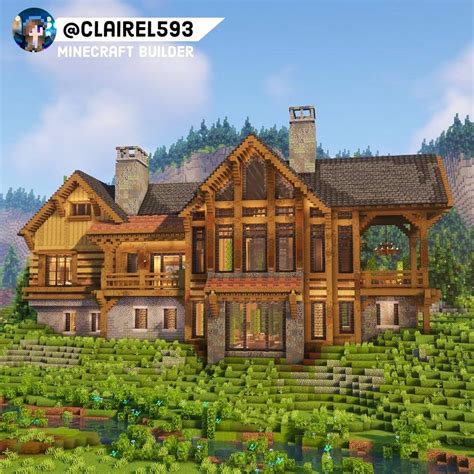 Claire1593 | creating Minecraft builds | Patreon | Minecraft mansion, Minecraft modern ...