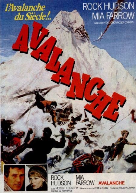 Avalanche Movie Poster #RockHudson #MiaFarrow #1978 | Rock hudson, Mia farrow, Roger corman