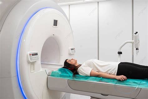 Advanced Mri Scan With Patient In Modern Radiography Lab Photo ...