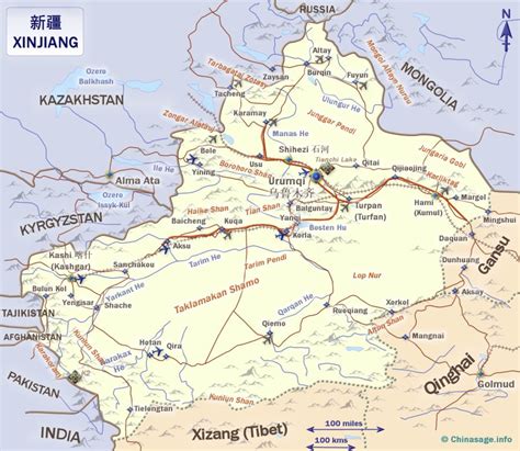 Xinjiang On Map Of China - United States Map